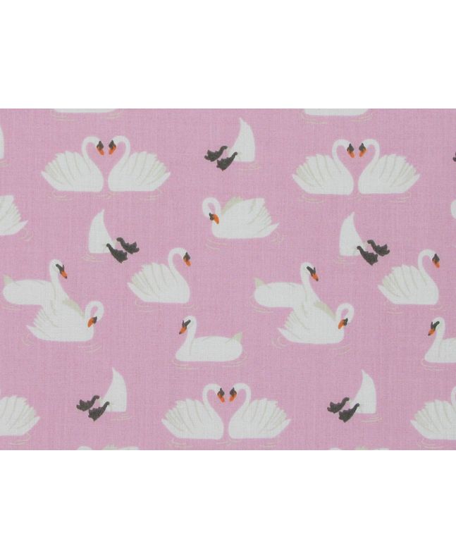 Swan Dive Polycotton Print, Pink