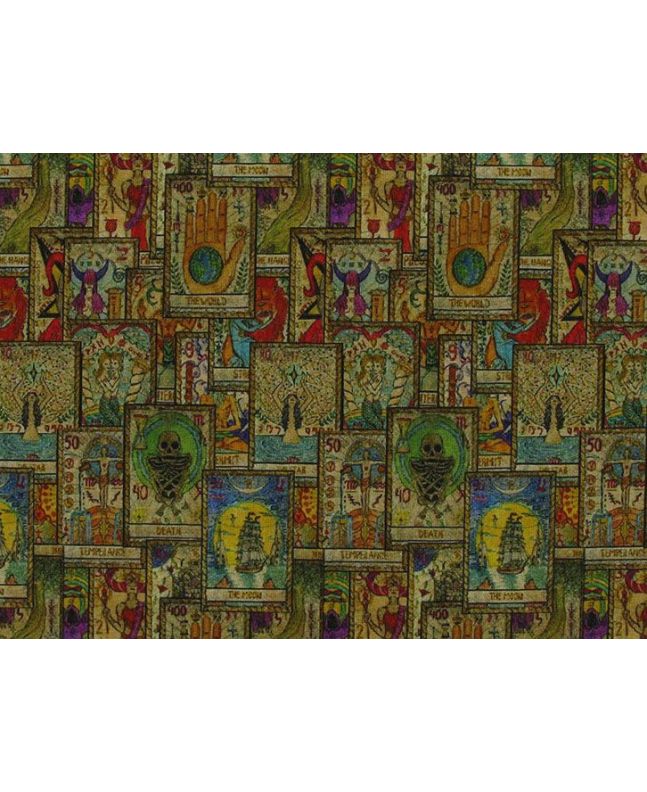 Tarot Cards Cotton Jersey Print