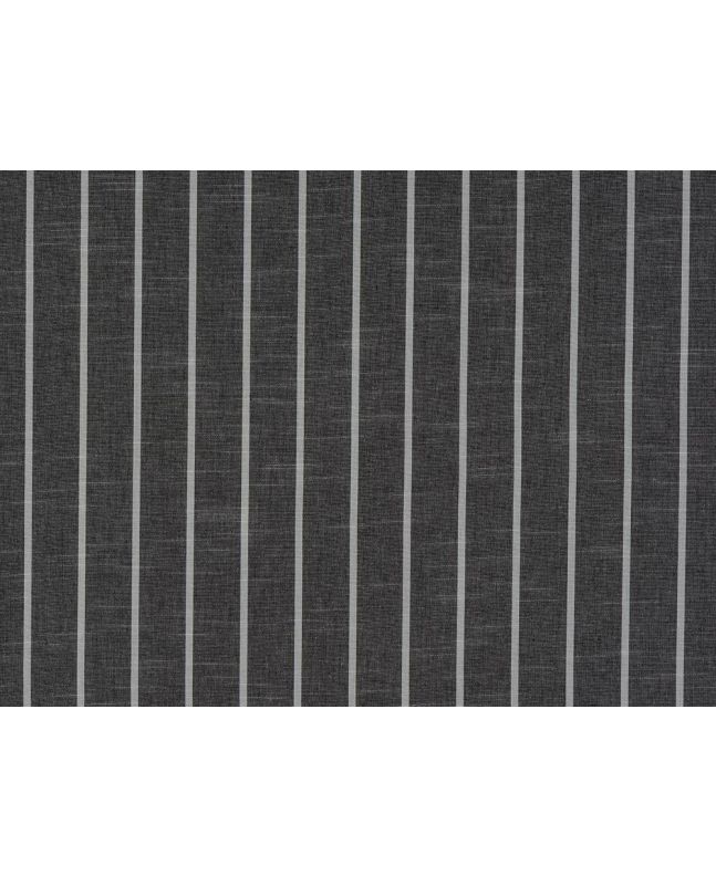 Thin Stripe Jacquard Curtain Fabric, Charcoal