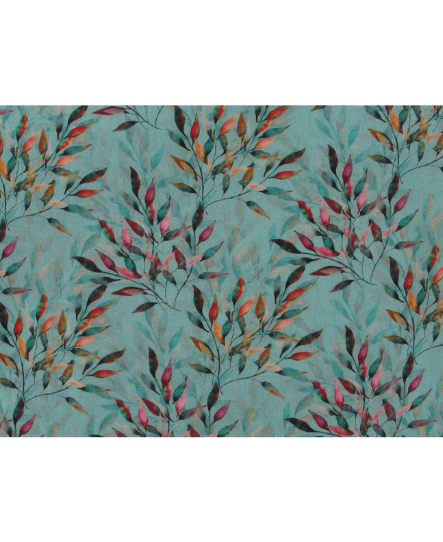 Thistle Bloom Cotton Lawn Print, Mint