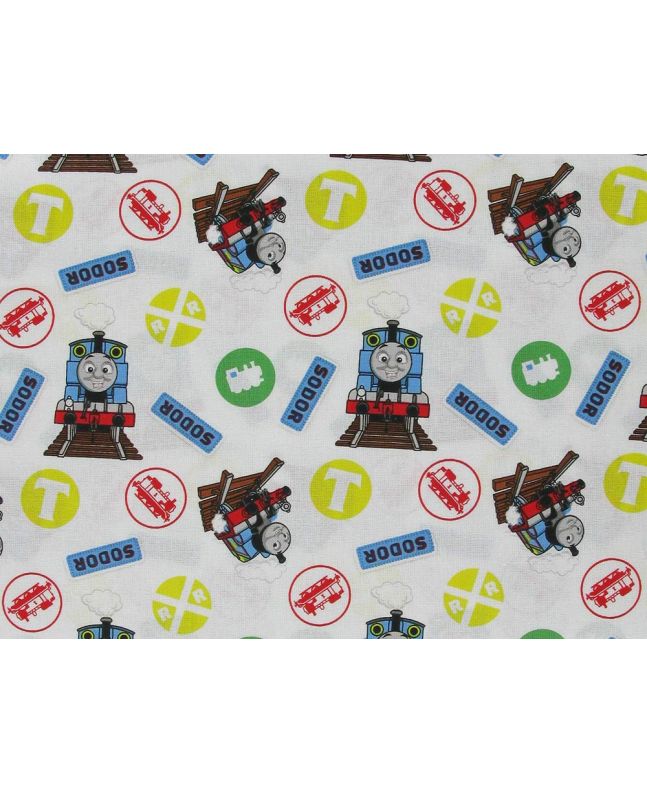 Thomas Logos Cotton Print, White