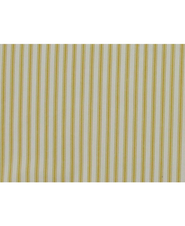 Ticking Stripe Cotton Poplin, Yellow