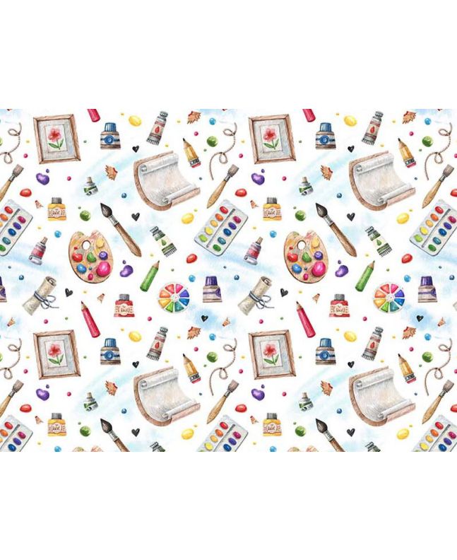 Tools of the Trade Cotton Print, Artist