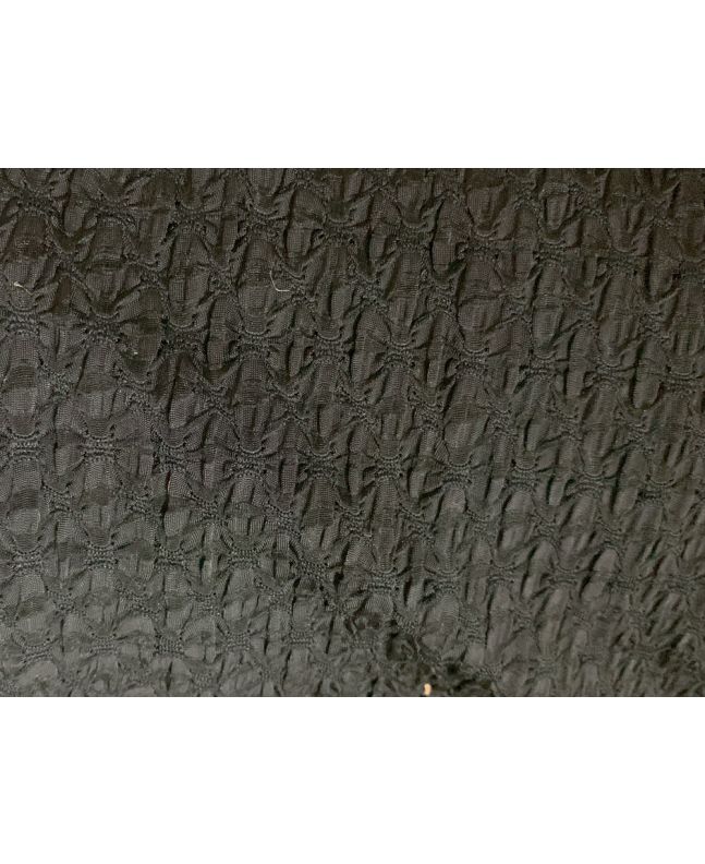 Crinkle Bow Tubular Lida, Black