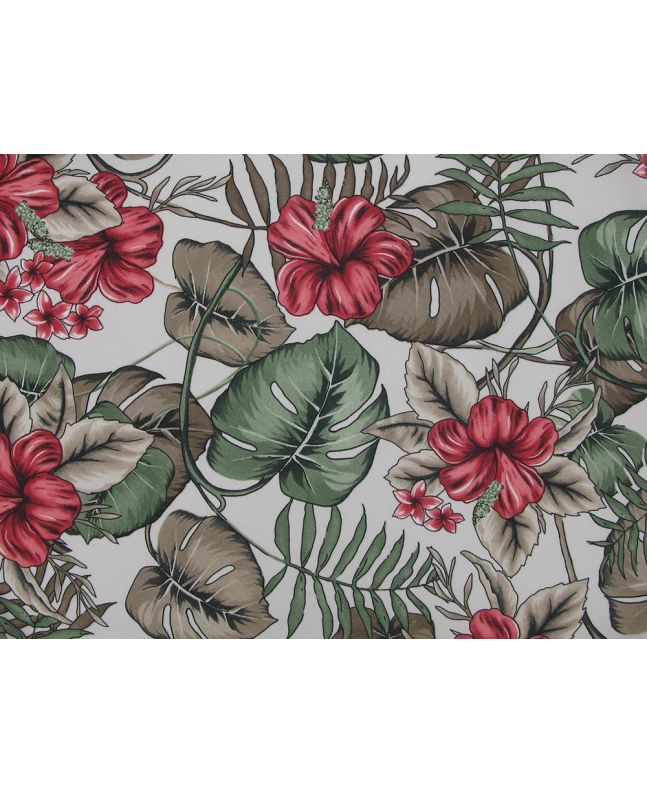 Tulip Jungle Viscose Jersey, White