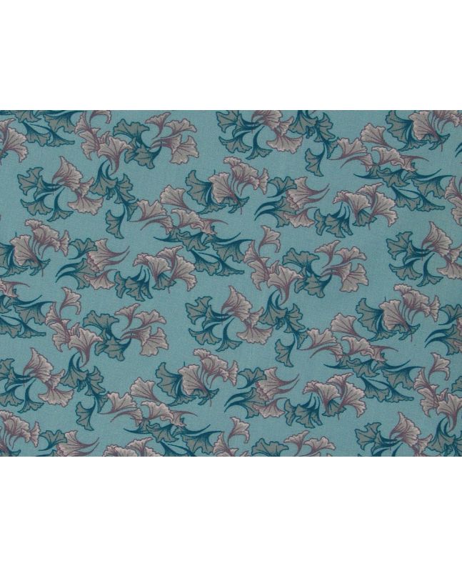 Tulip Petals Viscose Poplin Print, Blue