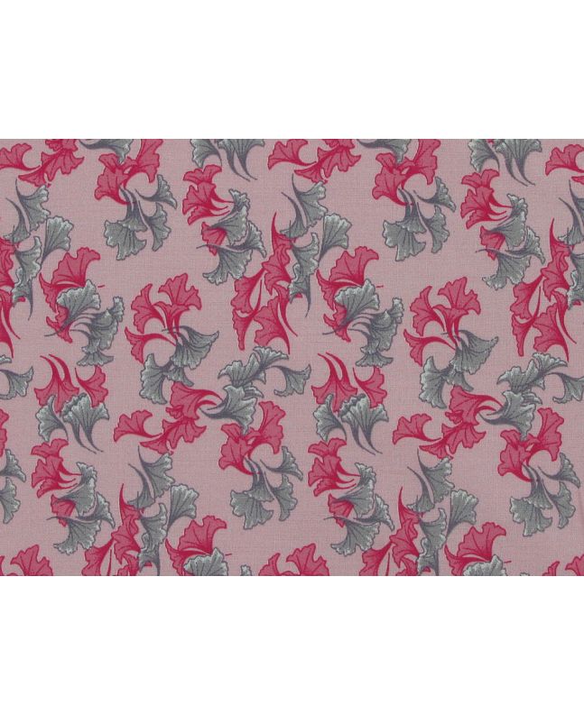 Tulip Petals Viscose Poplin Print, Pink