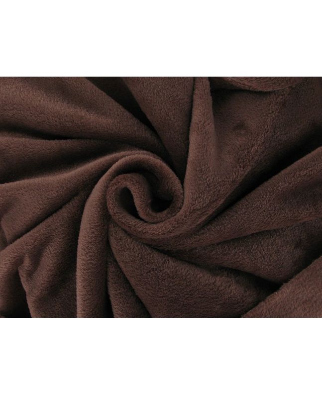 Ultra Soft Plain Cuddle Fleece, Brown