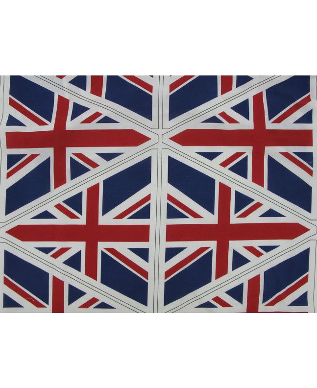 Union Jack Flag Bunting Cotton Panel