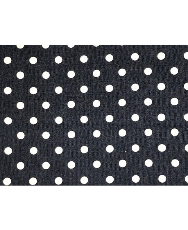 Craft Collection Cotton Print, Pea Spot, Navy