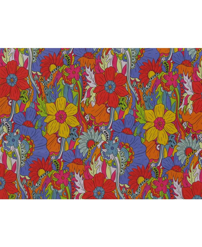 Vibrant Garden Stretch Cotton Sateen