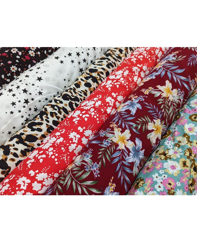 Viscose Prints Lucky Dip 8m Clearance Fabric Bundles