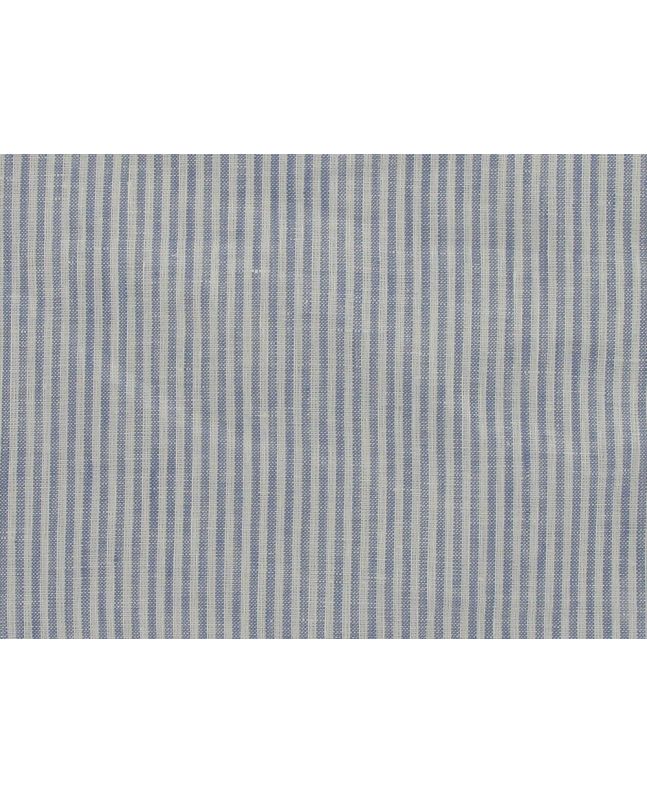 Wicklow Narrow Stripe Irish Linen, Light Blue