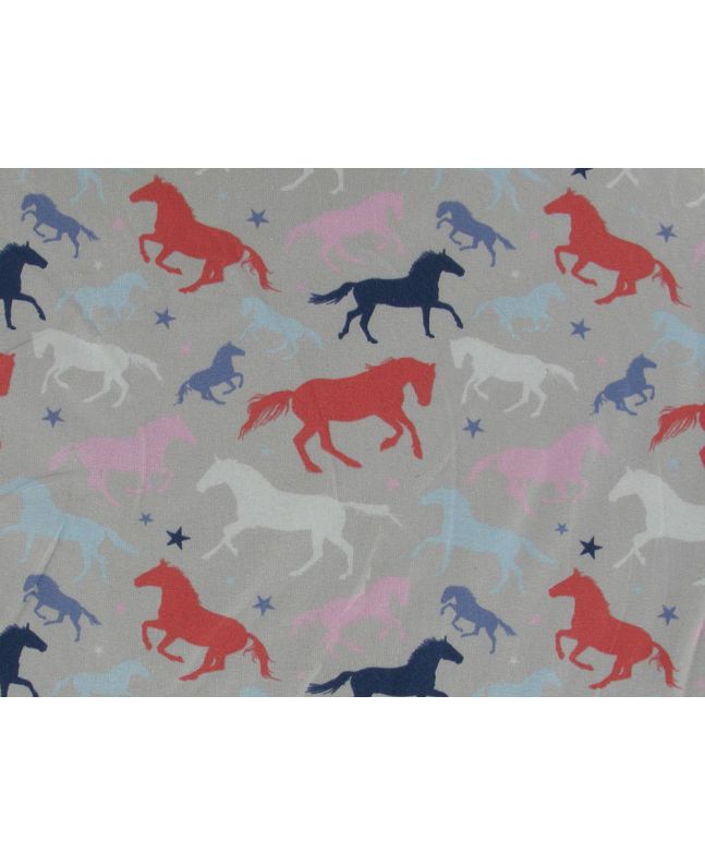 Wild Horses Cotton Jersey Print
