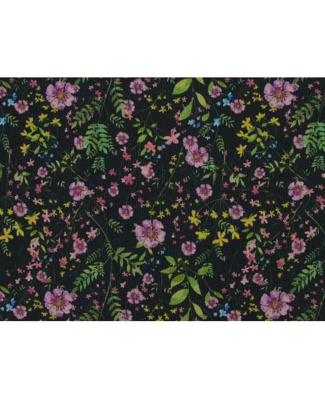 Wildflower Cascade Printed Cotton Needlecord