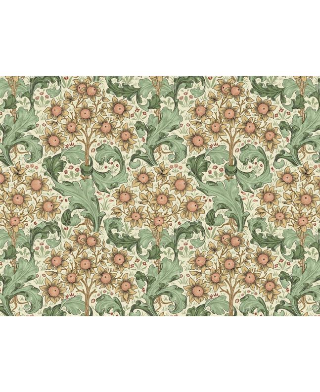 William Morris Orchid Cotton Panama, Buttercup