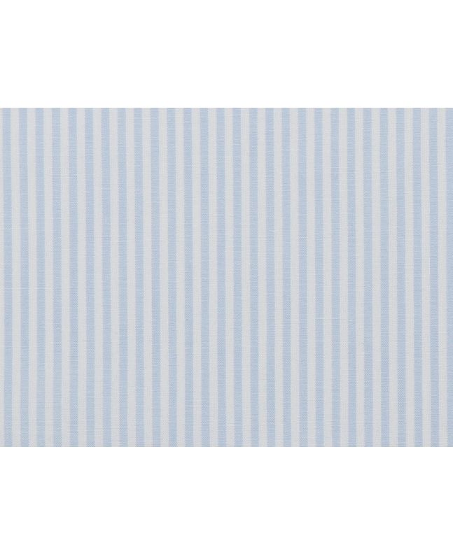 Yarn Dyed Cotton Chambray 3mm Stripe, Pale Blue