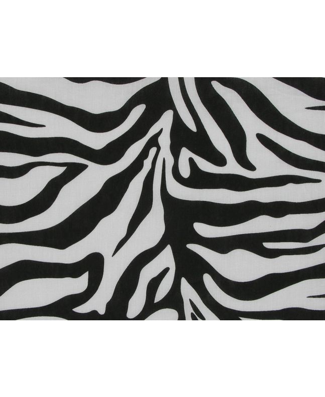 Zebra Polycotton Print