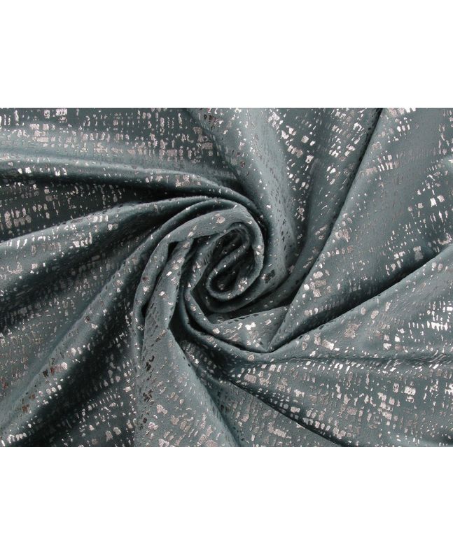 Zinc Luxe Foil Velvet, Duckegg