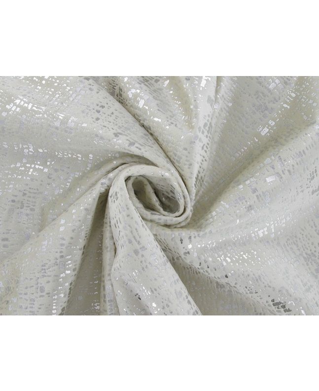 Zinc Luxe Foil Velvet, Ivory