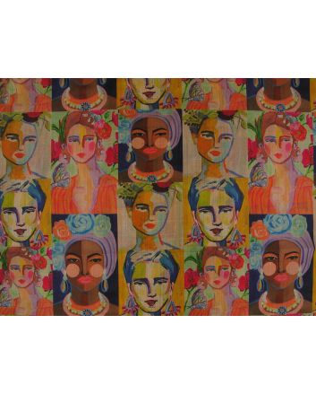 Printed Mango Silkette, Mini Portraits