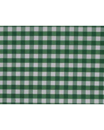 1/4 Inch Printed Polycotton Gingham, Green