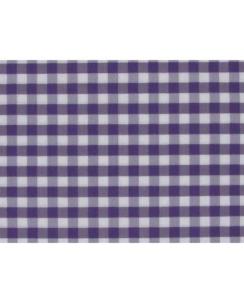 1/4 Inch Printed Polycotton Gingham, Purple
