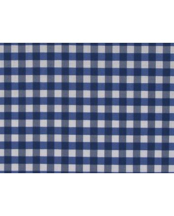 1/4 Inch Printed Polycotton Gingham, Royal