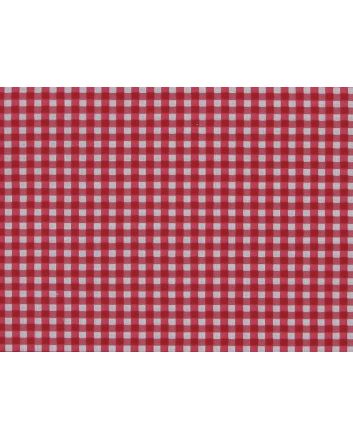 1/8 Inch Printed Polycotton Gingham, Red