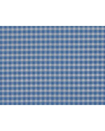 1/8 Inch Printed Polycotton Gingham, Sky