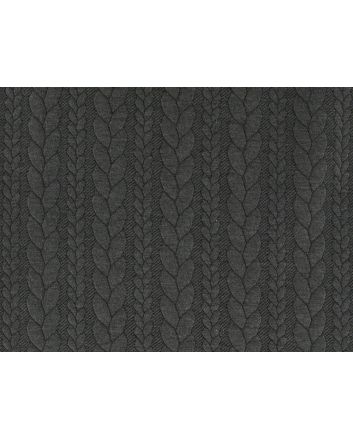 Soft Cable Knit Jersey, Dark Grey