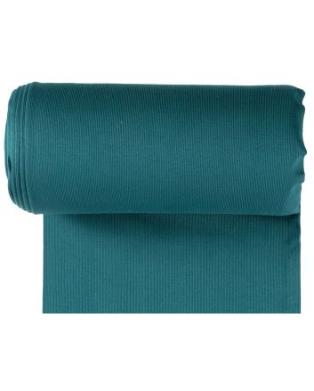 Tubular 2x2 Rib Cuffing, Petrol