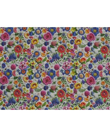 3D Fantasy Cotton Print, Flower Flow