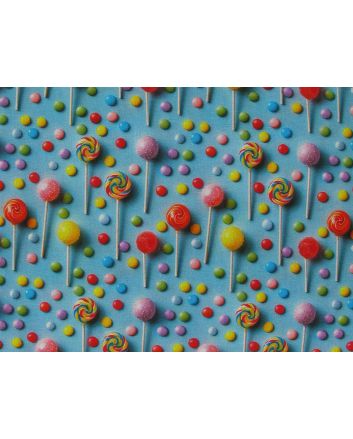 3D Fantasy Cotton Print, Lollipops