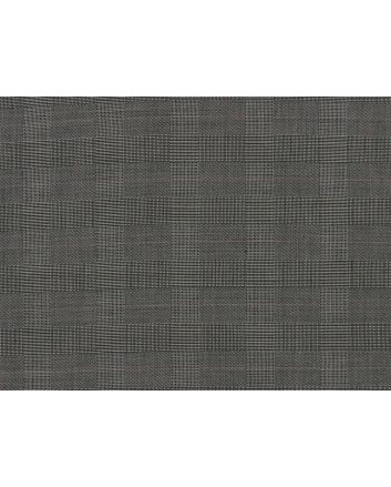 Alfred Brown Pure New Wool Check Suiting, Storm