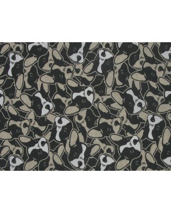 Allover Pups Cotton Rich Panama Canvas