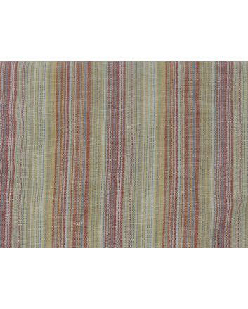 Aran Yarn Dyed Multi Stripe Irish Linen