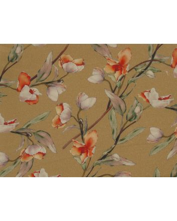 Aurora Cotton Lawn Print, Dark Peach