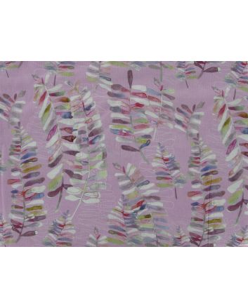 Autumn Fern Crinkle Viscose Blend, Pink
