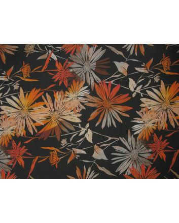 Autumn Sunflowers Cotton Rich Panama Canvas
