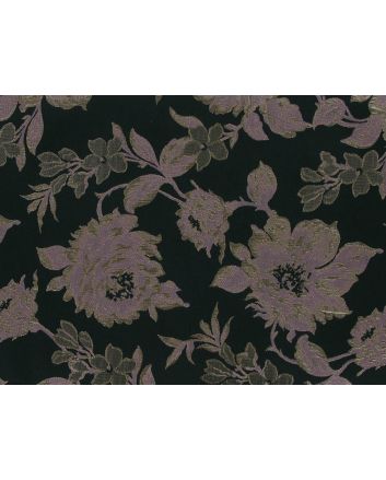 Blooming Floral Brocade, Dark Green