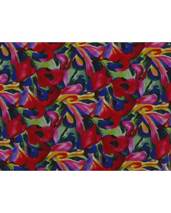 Brushed Swirls Printed Linen Blend