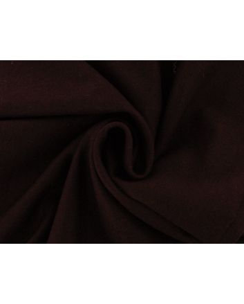 Brushed Wool Blend Flannel, Burgundy