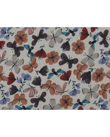 Butterfly Garden Soft Shell, Cream