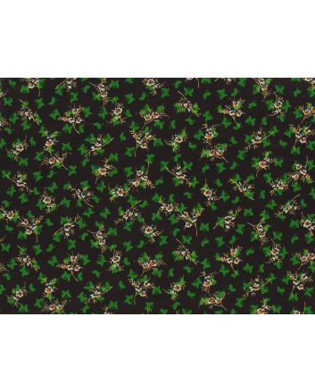 Butterfly Silhouette Flora Cotton Print, Brown
