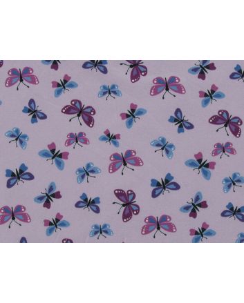 Butterfly Sprout Cotton Jersey Print, Pink