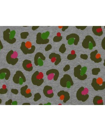 Camo Leopard Cotton Jersey Print