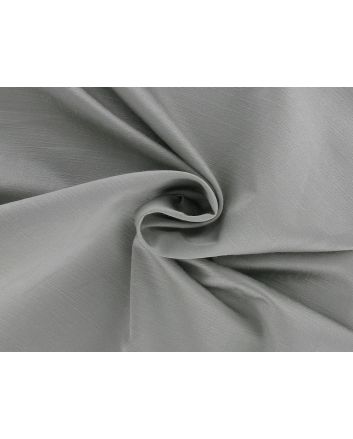 Carnaby Silk Look Curtain Fabric, Silver