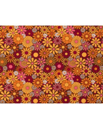 Carnival Collection Bi-Stretch Panama, Retro Flora