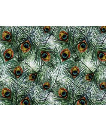 Carnival Collection Jersey, Peacock Feathers